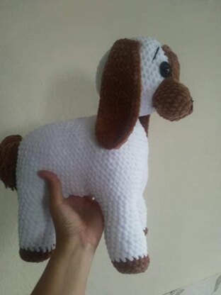 Puppy white plush amigurumi