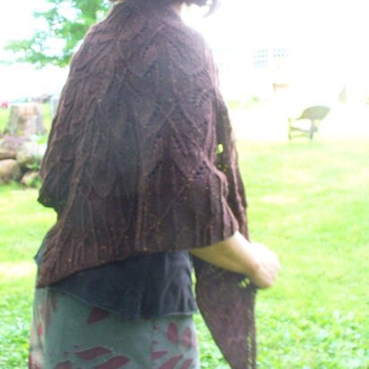 Forest floor shawl - knitting pattern