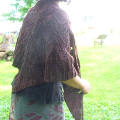 Forest floor shawl