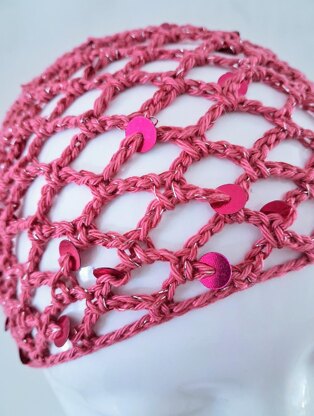 Triangular Mesh Sequin Scarf