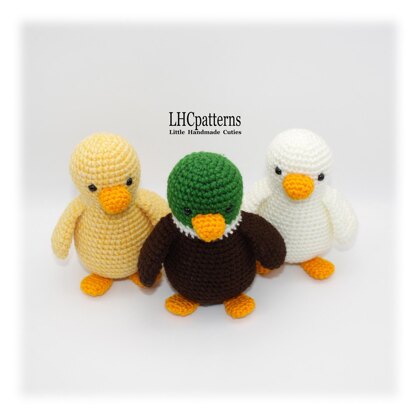 Duck, Chick and Goose Crochet Pattern