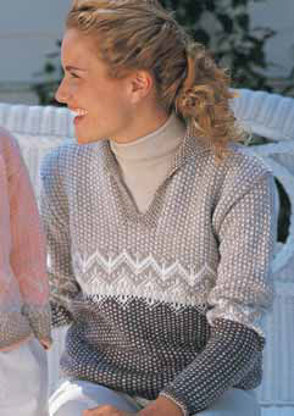 Adult Casual Pullover in Patons Astra - Downloadable PDF