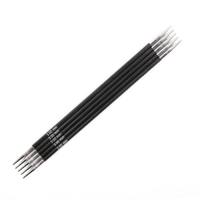 KnitPro Karbonz Double Point Needles 15cm (Set of 5)