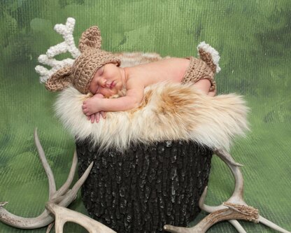 Deer Baby Hat Diaper Cover