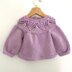 Lace Yoke Baby Cardigan