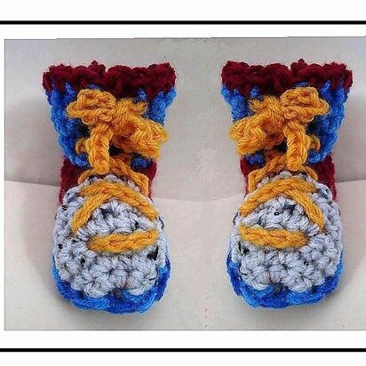 619 COLORFUL BOOTIES, Newborn to 1 year