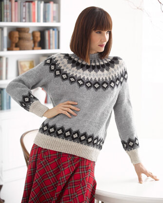 Aspen Sweater in Lion Brand Wool-Ease - L30259