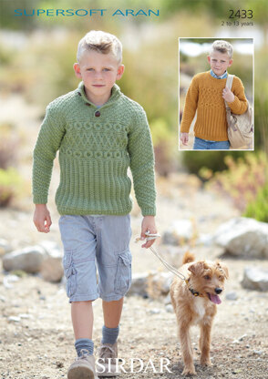 Sweaters in Sirdar Supersoft Aran - 2433 - Downloadable PDF