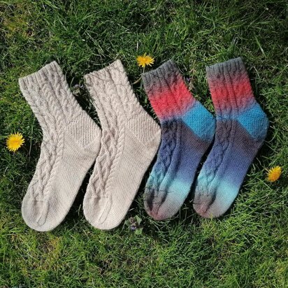 Mountain Creek Socks - knitting pattern