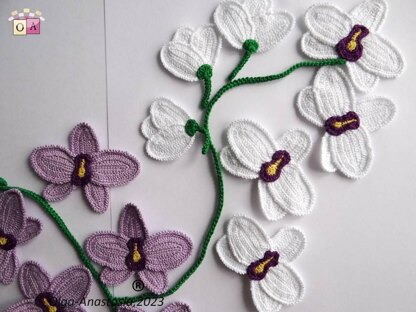 Bouquet of orchids crochet