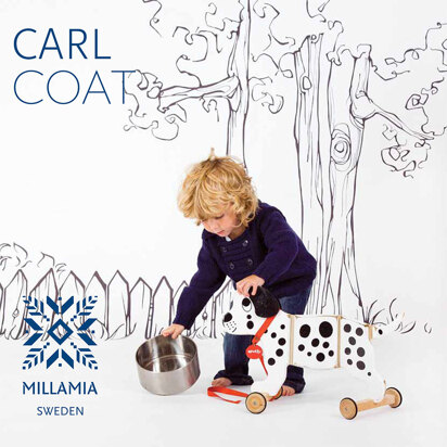 "Carl Coat" - Coat Knitting Pattern For Girls in MillaMia Naturally Soft Merino