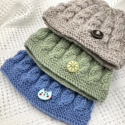 Harper - Cabled Baby Hat