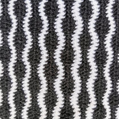 Black and white blanket