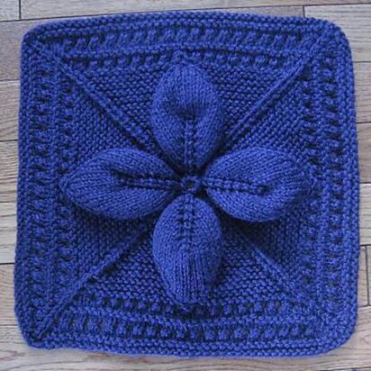 Lucky 4-Leaf Afghan 12" block