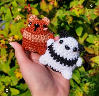 4 in 1 Animals quartet Amigurumi Pattern