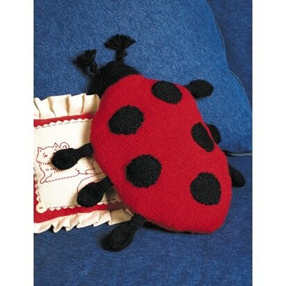 Ladybug Pillow in Patons Canadiana