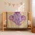 Lumpy Throw Blanket Heffalump Afghan Elephant Graph C2C CROCHET PATTERN