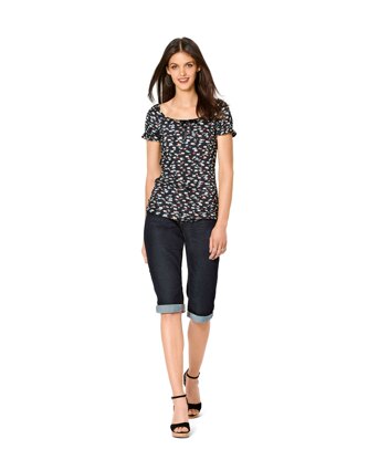 Burda Style Misses' Top with Raglan Sleeves â€“ Ballet Scoop Neck B6202 - Paper Pattern, Size 8-18