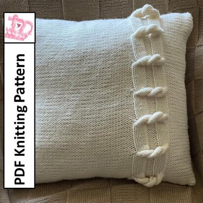 Cable twist pillow cover