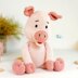 Pink Pig Stuffed Toy Amigurumi Crochet Pattern