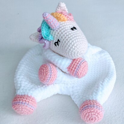 Sleepy Unicorn Comforter, Unicorn Lovey