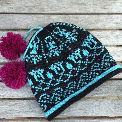 Sesen Lotus Flower Hat - knitting pattern