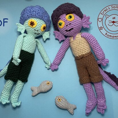 Luca & Alberto amigurumi dolls