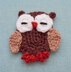 Crochet applique owl fox and forest animals