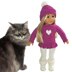 Heart Sweater & Toque for 18" Doll