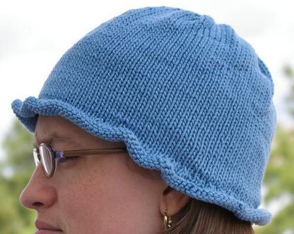 Ripple brim chemo cap