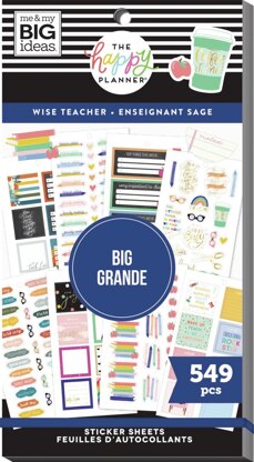 The Happy Planner Sticker Value Pack - Wise Teacher Big, 549/Pkg