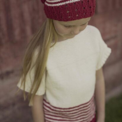 Scarlett Rose Top and Hat - Lc34 - knitting pattern