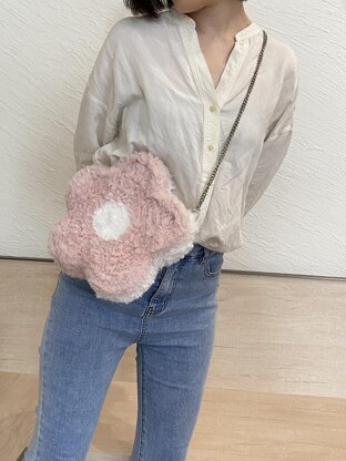 Flower crochet shoulder/hand bag #CCFB-01