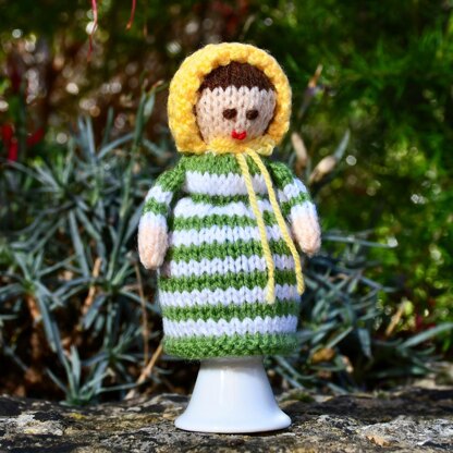 Victorian Doll Egg Cosy Knitting Pattern - Doll Knitting Pattern