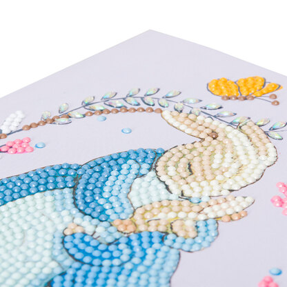 Crystal Art Peter & Mrs Josephine Rabbit Card Diamond Painting Kit