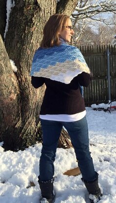 Gray Skies Gradient Shawl