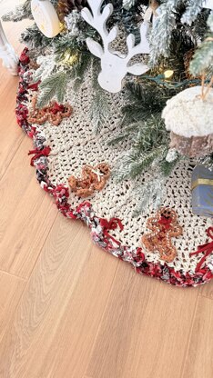 Gingerbread Christmas Tree Skirt