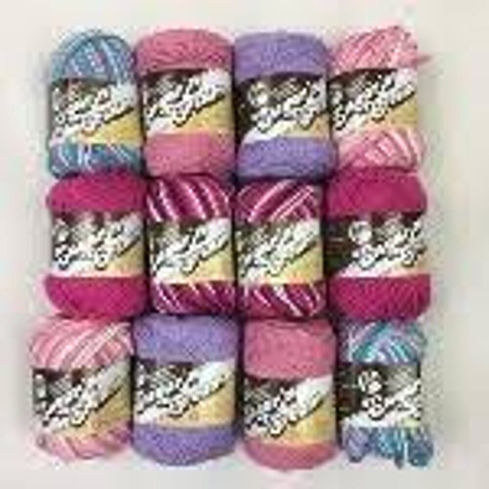 Lily Sugar 'n Cream Yarn - 100% Cotton - Assortment (Blueberry)