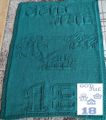 Nr. 680 18. Gingerbreads God Jul guest towel