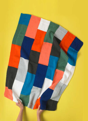 Paintbox Yarns Brick Work Blanket PDF (Free)