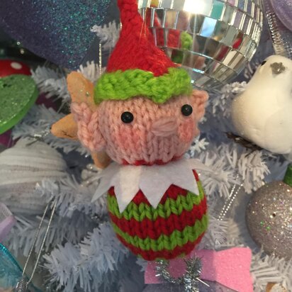 Elf Ornament - knitting pattern