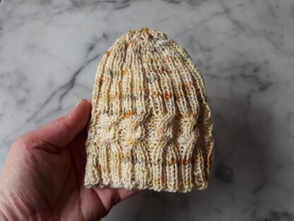 Simple Cable Sock Beanie