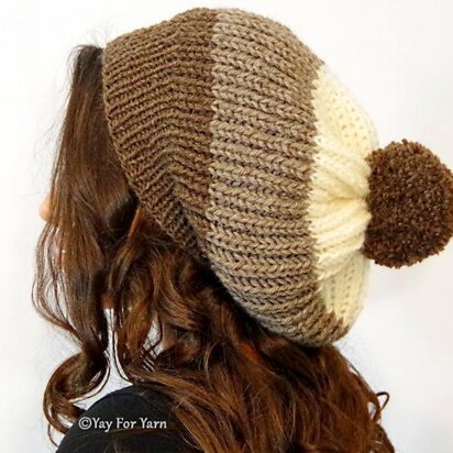 Chunky Shortcut Brioche Slouch Hat