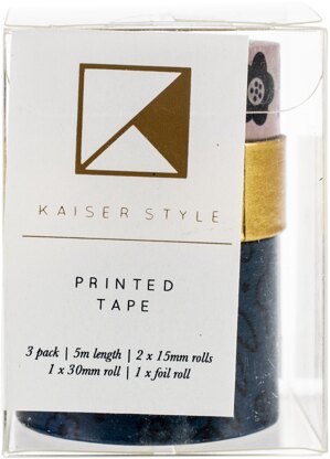 Kaisercraft Kaiser Style Printed Tape 3/Pkg - Rosy