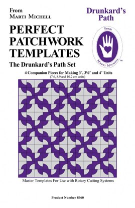 Marti Michell Set Drunkards Path Quilting Template