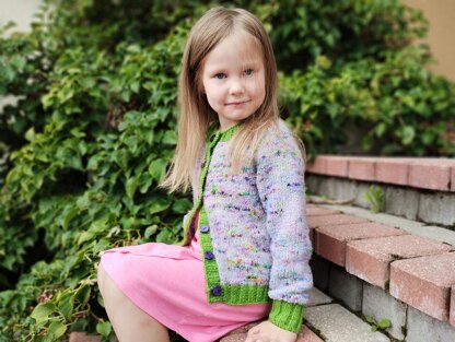 Watercolors children cardigan