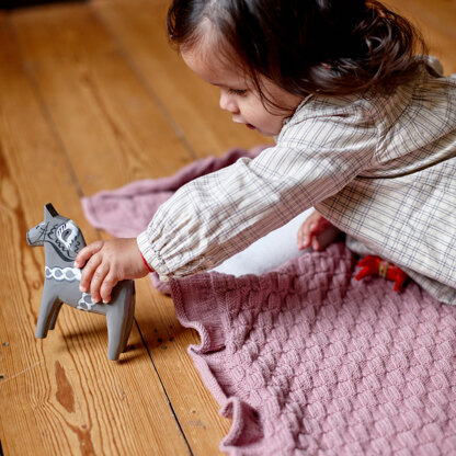 Jennifer Blanket - Knitting Pattern for Kids in MillaMia Naturally Soft Merino