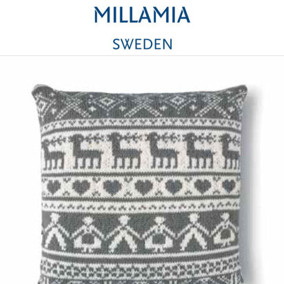 "Elk Cushion" - Cushion Knitting Pattern For Home in MillaMia Naturally Soft Merino