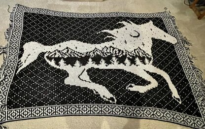 Wild Spirit Horse Mosaic Blanket
