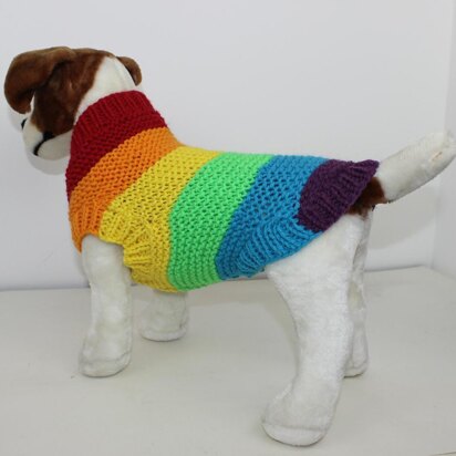 Chunky Spectrum Dog Coat - knitting pattern